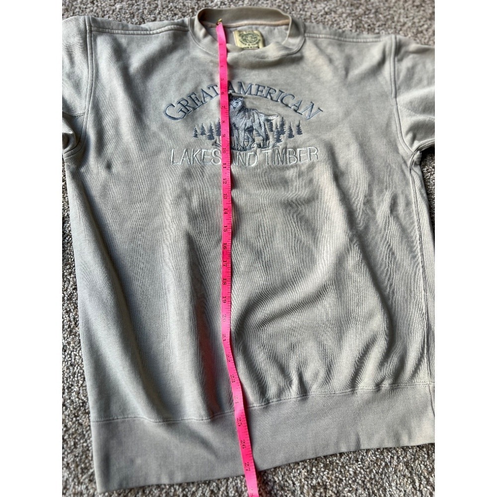Vintage Great American Lakes & Timbers sweater cotton men size M - Picture 4 of 7